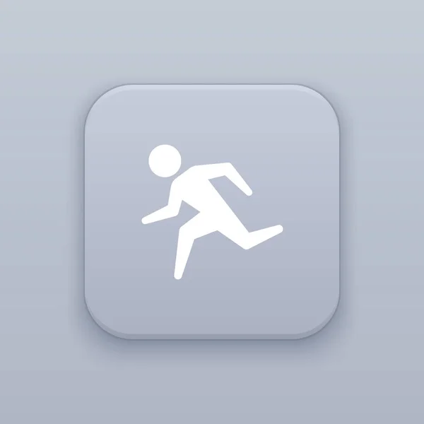 Motion mode icon, Esegui icona — Vettoriale Stock