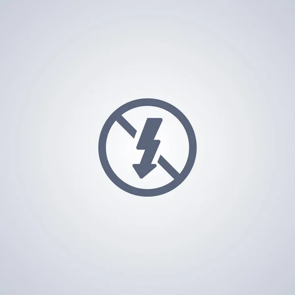Nincs flash ikon, nem könnyű ikon — Stock Vector