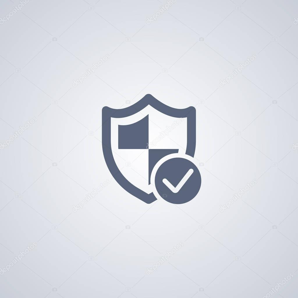 Guarante of security icon, Shield icon