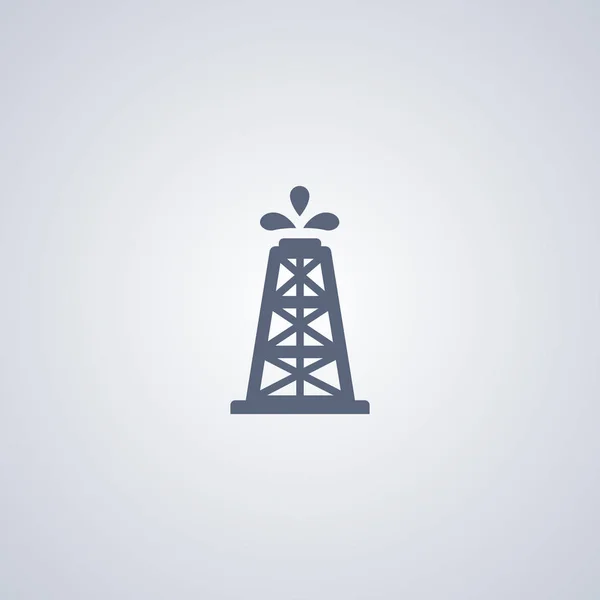 Icona dell'olio, Icona del pozzo dell'olio — Vettoriale Stock