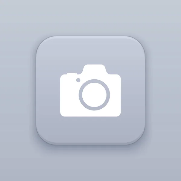 Icona della foto, icona della fotocamera — Vettoriale Stock