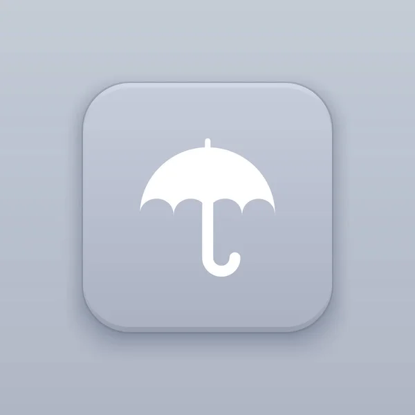 Skyddande ikonen, paraply — Stock vektor