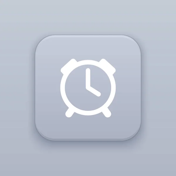 Icono de reloj, icono de tiempo — Vector de stock