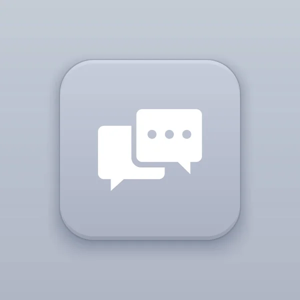 Icono de chat, Icono de Messege — Archivo Imágenes Vectoriales