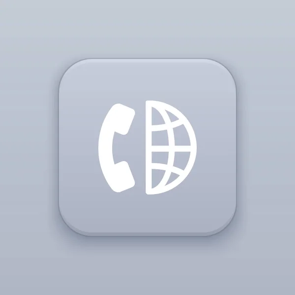 Long distance call icon — Stock Vector © wasiliyg #144340501