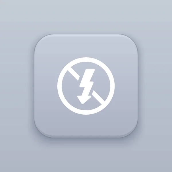 Icono de flash, icono de rayo — Vector de stock