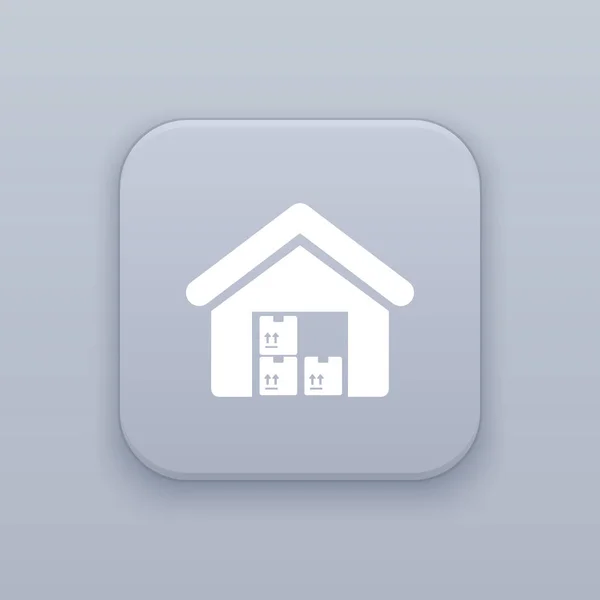 Warehouse icon, Storage room icon — Stock Vector