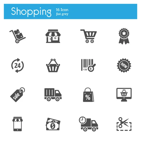 Shopping-Ikone, Store-Ikone — Stockvektor