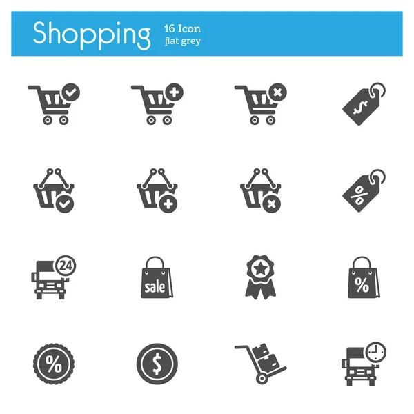 Icône de magasin, icône de marché, icône de magasin — Image vectorielle