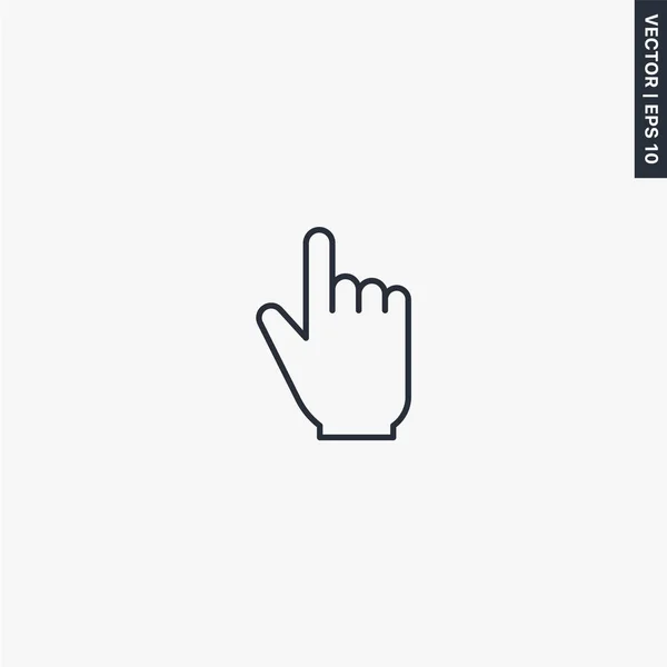 Zwei-Finger-Symbol — Stockvektor