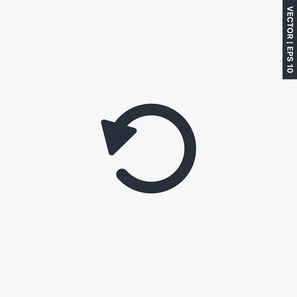 Vernieuwen pictogram, vlakke stijl teken voor mobiel concept en web design — Stockvector