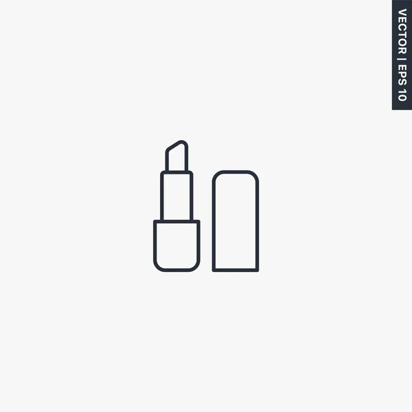 Lipstick Linear Style Sign Mobile Concept Web Design Symbol Logo — Stock Vector