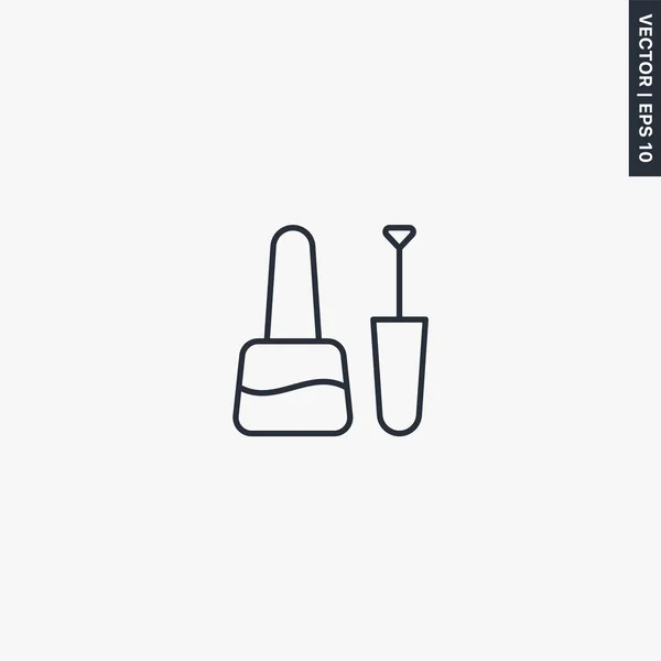 Nagellack Lineares Stilschild Für Mobiles Konzept Und Webdesign Symbol Logoabbildung — Stockvektor