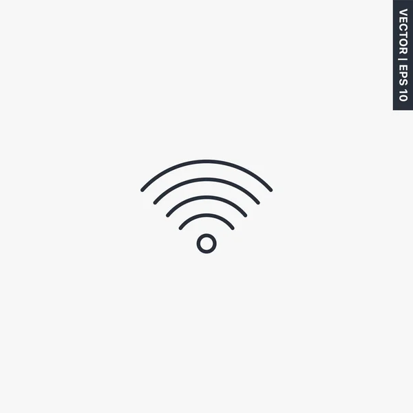 Wifi Lineares Stilschild Für Mobiles Konzept Und Webdesign Symbol Logoabbildung — Stockvektor