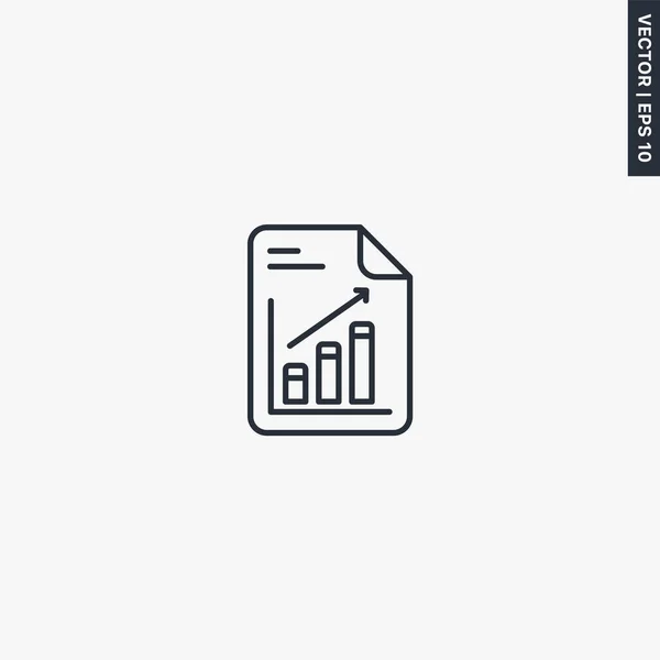 Archivo Datos Signo Estilo Lineal Para Concepto Móvil Diseño Web — Archivo Imágenes Vectoriales