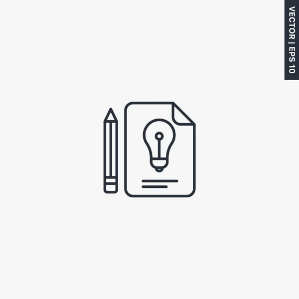 Teken Idee Lineair Stijlteken Voor Mobiel Concept Webdesign Symbool Logo — Stockvector