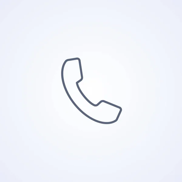 Telefon Beyaz Arkaplandaki Iyi Vektör Gri Çizgi Simgesi Eps — Stok Vektör
