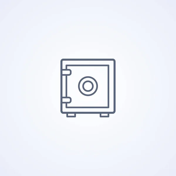 Safe Vector Best Gray Line Icon White Background Eps — 스톡 벡터