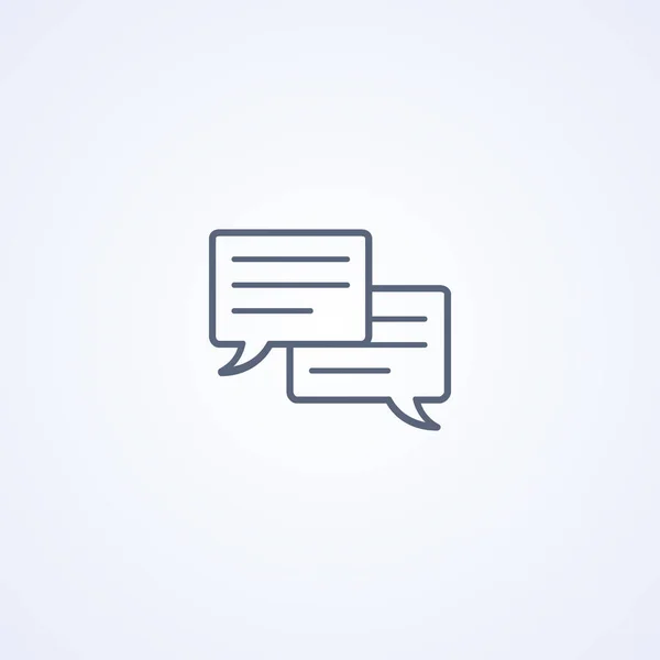 Sms Communication Vector Best Gray Line Icon White Background Eps — 스톡 벡터