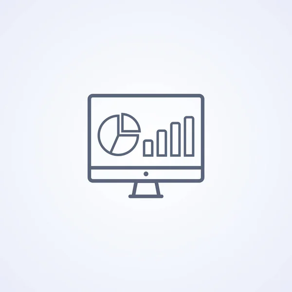 Financial market, growth, diagram, vector best gray line icon on white background , EPS 10