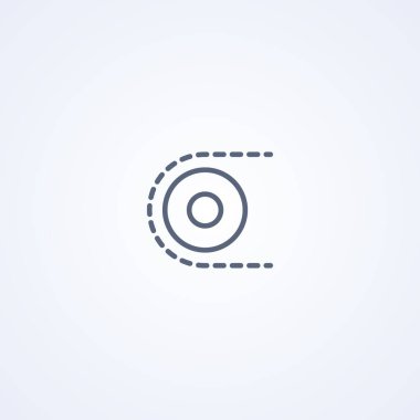 Paten mekanizması, beyaz arkaplandaki en iyi vektör gri çizgi simgesi, Eps 10