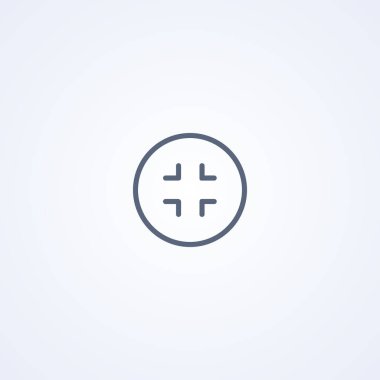 Tam ekran çık, beyaz arkaplandaki en iyi vektör gri çizgi simgesi, Eps 10