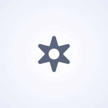 Yıldız, Altı Noktalı Yıldız, beyaz arkaplandaki en iyi düz ikon, Eps 10