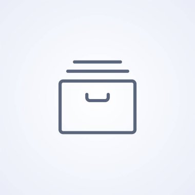 Beyaz arkaplan üzerindeki en iyi vektör gri çizgi simgesi, Eps 10