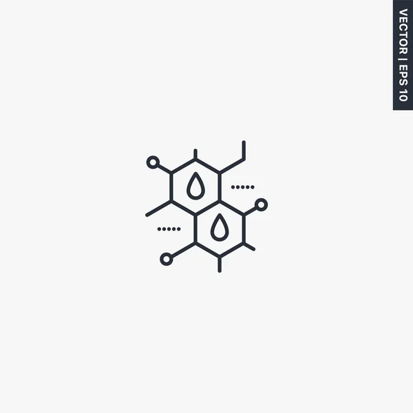 Fórmula Química Signo Estilo Lineal Para Concepto Móvil Diseño Web — Archivo Imágenes Vectoriales
