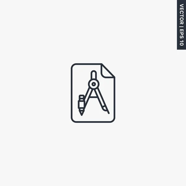 Ontwerp Lineair Stijlteken Voor Mobiel Concept Webdesign Symbool Logo Illustratie — Stockvector