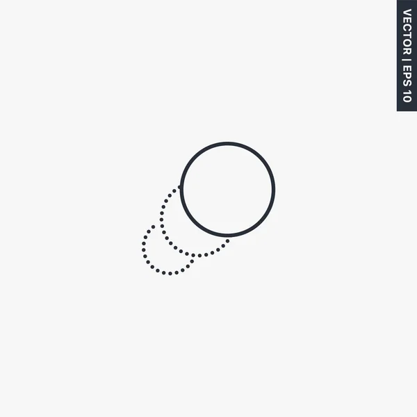 Animatie Lineair Stijlteken Voor Mobiel Concept Webdesign Symbool Logo Illustratie — Stockvector