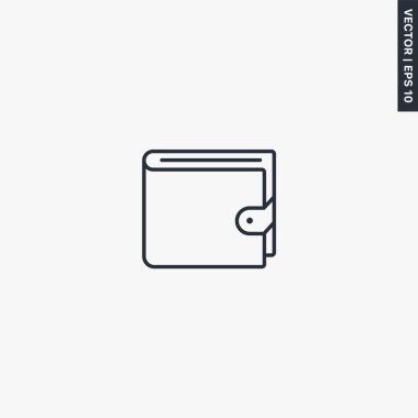 Çanta, mobil konsept ve web tasarımı için doğrusal tabela. Sembol, logo çizimi. Piksel mükemmel vektör grafikleri