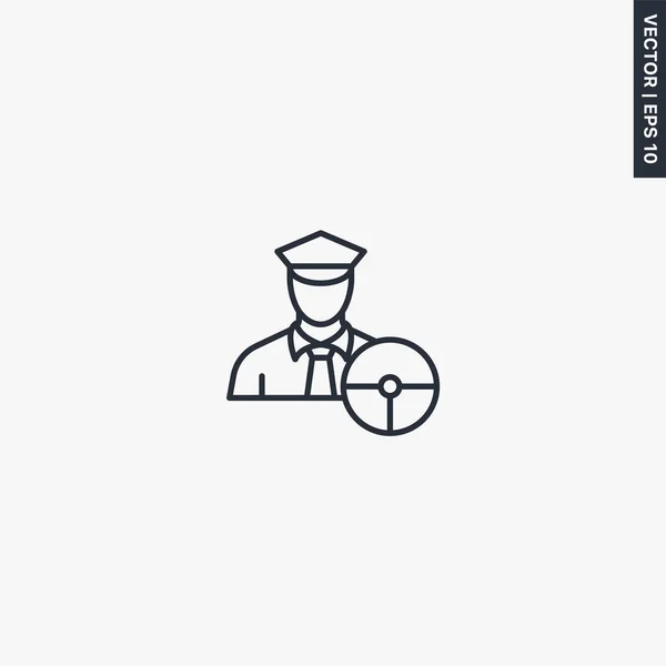 Водитель Знак Стиля Мобильного Концепта Веб Дизайна Символ Иллюстрация Логотипа — стоковый вектор