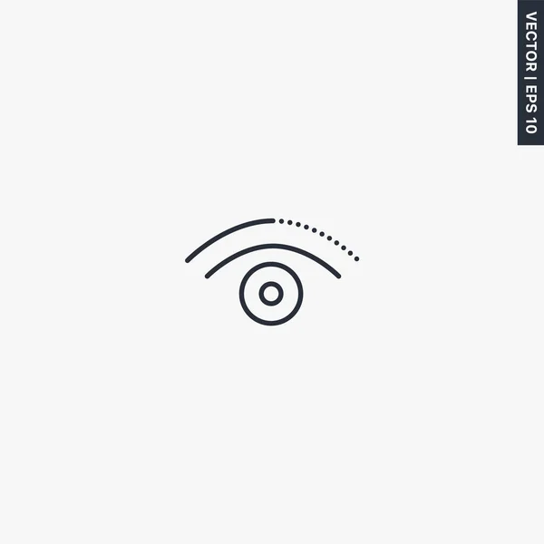 Eye Γραμμικό Στυλ Υπογράψει Για Την Κινητή Έννοια Και Web — Διανυσματικό Αρχείο