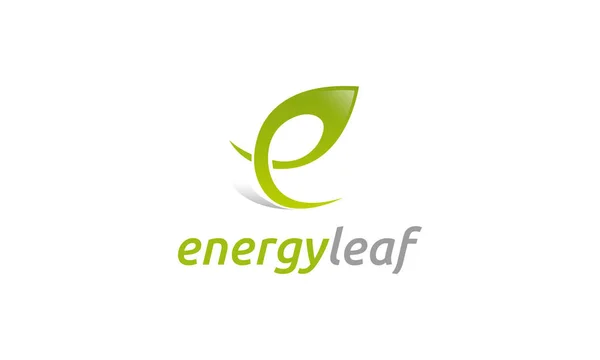 Vorlage Für Das Energieblatt Logo — Stockvektor