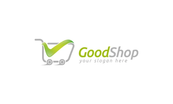 Bra Shopping Logotyp Mall — Stock vektor