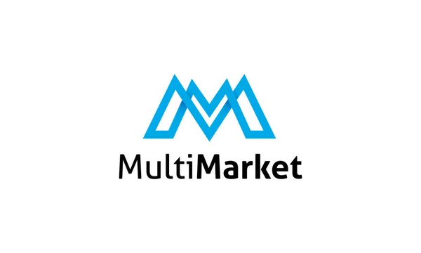 Modello Logo Multi Mercato — Vettoriale Stock