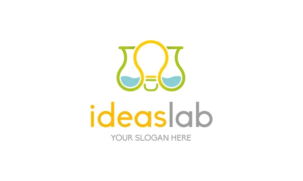 Modello Logo Del Laboratorio Idee — Vettoriale Stock