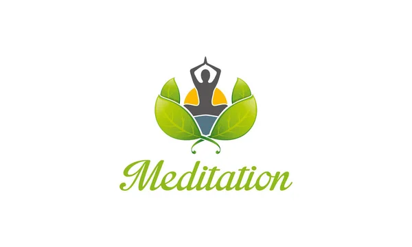 Логотип Медитации — стоковый вектор