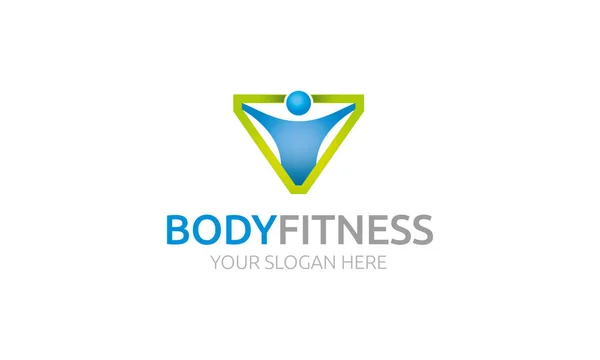 Plantilla Logotipo Body Fitness — Archivo Imágenes Vectoriales