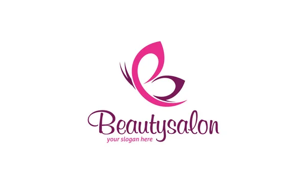 Plantilla Logotipo Salón Belleza — Vector de stock