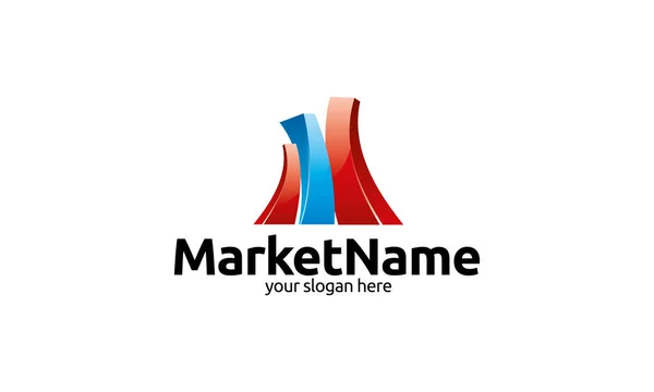 Nombre Del Mercado Logo Template — Vector de stock