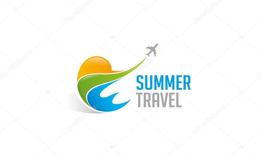 Summer Travel Logo Template