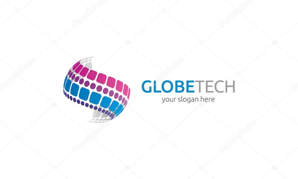 Globe Tech Logo Template