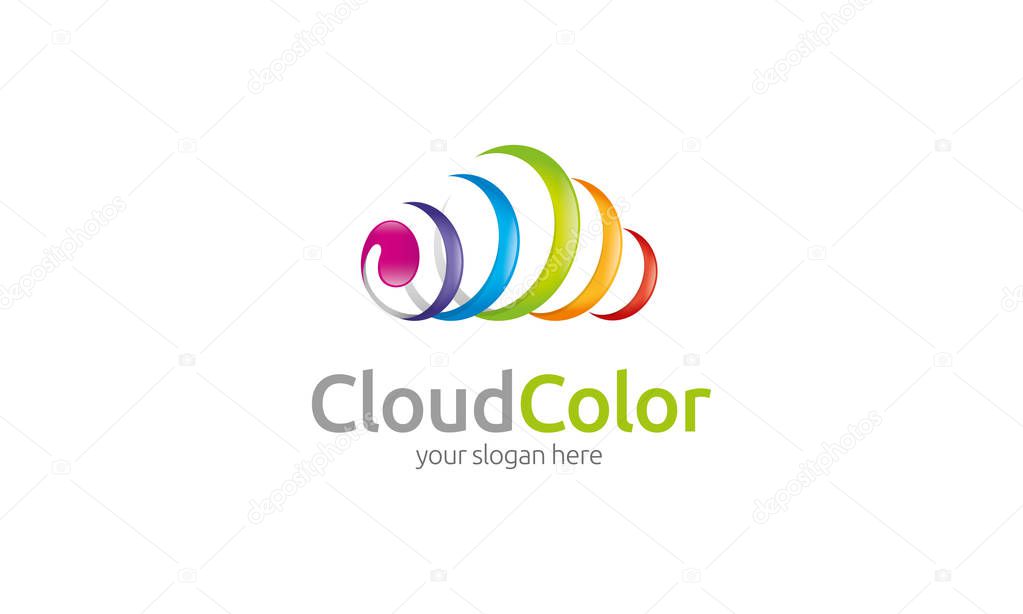 Color Cloud Logo Template