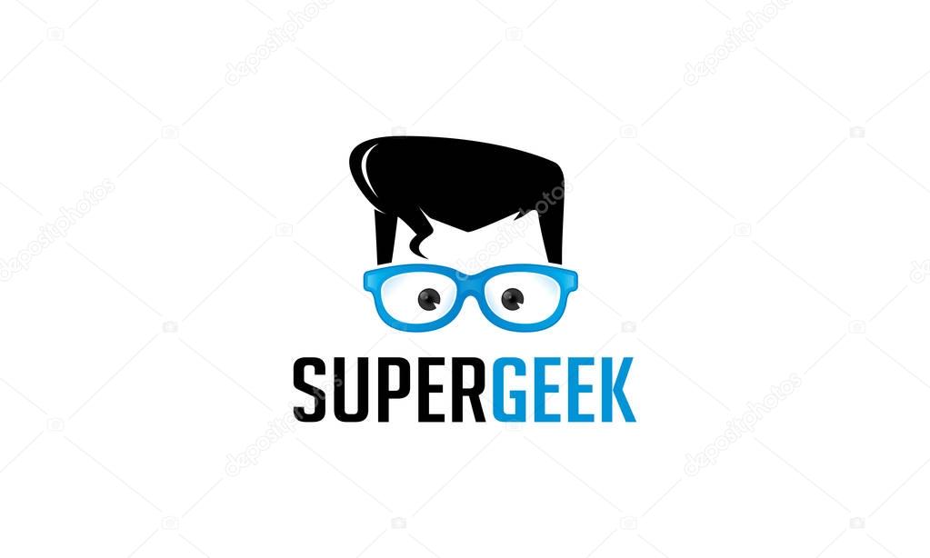 Super Geek Logo Template