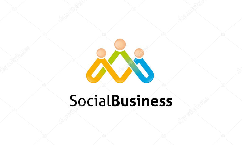 Social Business Logo Template