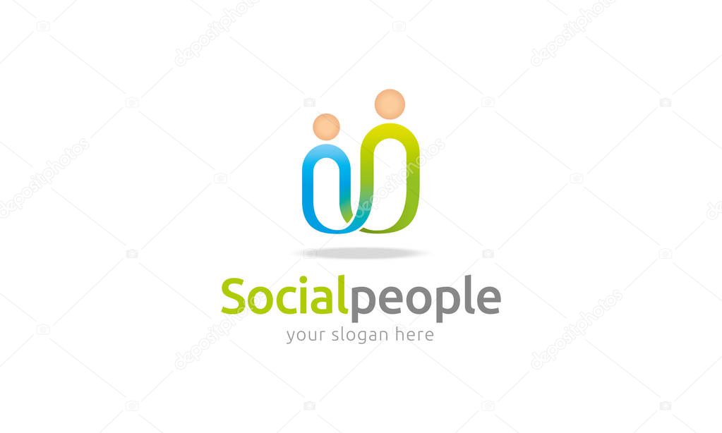 Social People Logo Template