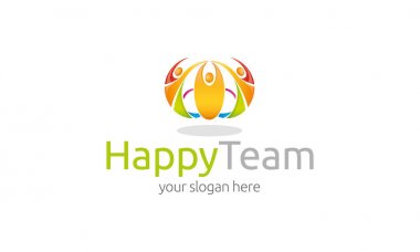 Mutlu takım Logo şablonu