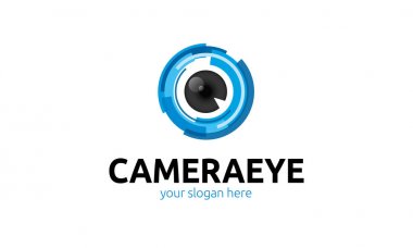 kamera göz logo şablonu